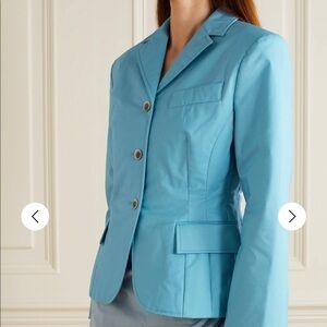 Jacquemus La Veste Mouri wool turquoise blazer NWT